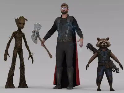 Thor Infinity War 3D model