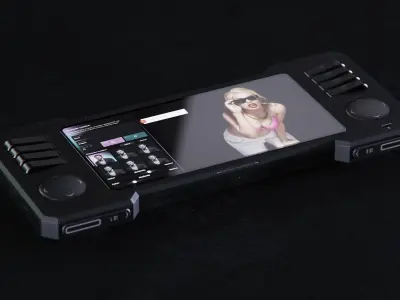 Sci-Fi Console 3D Model - No Texture - Only Mesh 3D model