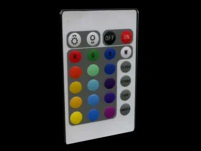 Bluetooth Bulb Light with controller  Low-poly 3D model