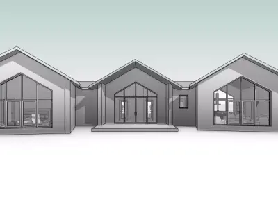 3 Bedrooms House 3D model