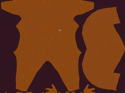 Rigged Character - IK-FK Rig - Man Humanoid Ninja Robot Fighter Low-poly 3D model