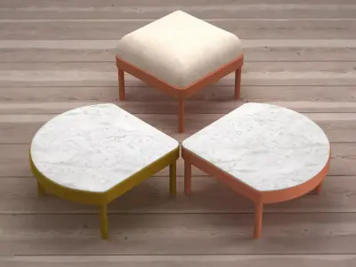 Mosaico coffee table blocks 3D model