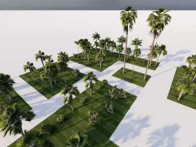 public park-Private Park Landscape 3D model