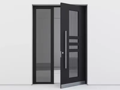 Aluminium door 139 3D model