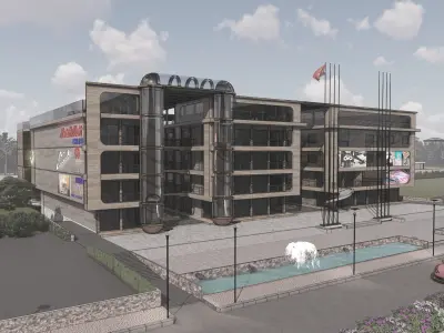 Atrium Shopping Center 3D model