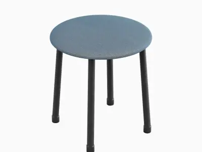 Steel Stool C 02  3D model