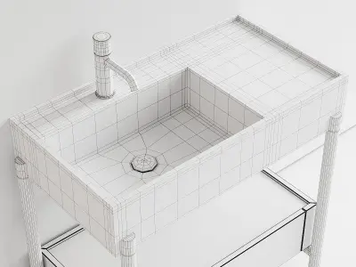 Ceramica Cielo Plinio Set 2 3D model