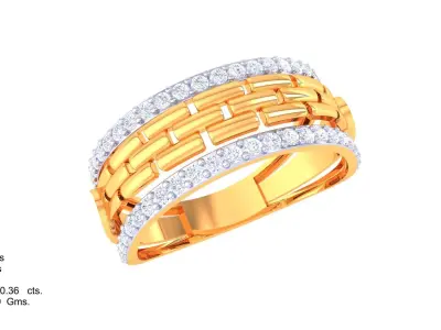 Women Ring  Render 3dm STL OBJ FBX Details 3D print model 139
