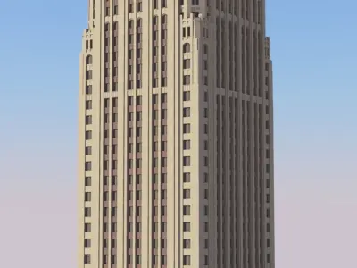 Gulf Building Houston 3D print model