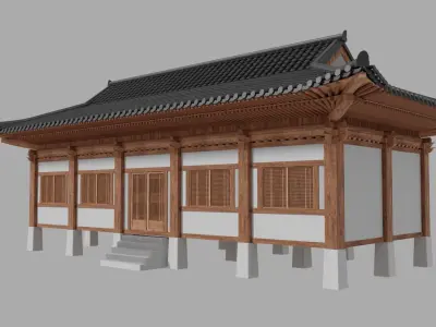 Korean Traditional Architecture Module 3D model