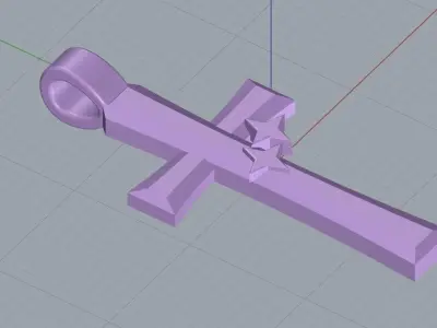 Cross Pendant Design  3D print model