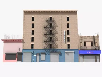 New York industrial building 3D model