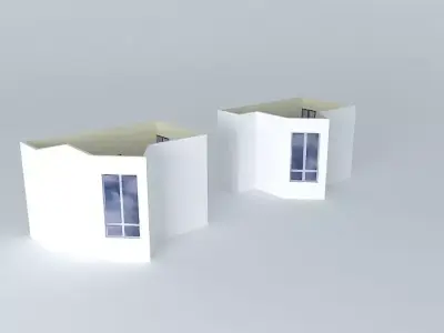banhocliente house with windows Free 3D model