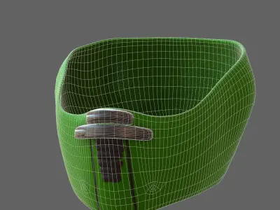 Gas mask helmet 3d model scifi Low-poly  Low-poly 3D model