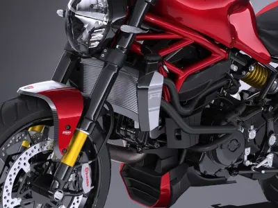 Ducati Monster 1200R 2017 3D model