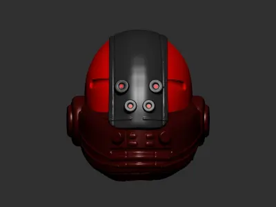 helmet high poly sculpt 3d printable ver 7 3D model 3D model 172