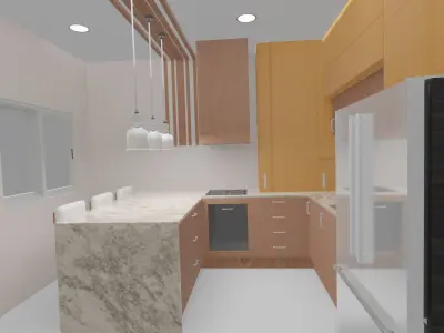 Small Kitchen 3D model