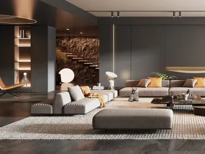 living room 3D model