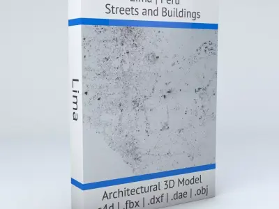 Lima Streets and Buildings 3D model