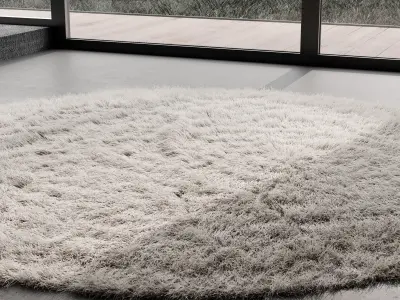 Cozy Fur Carpet 3D model