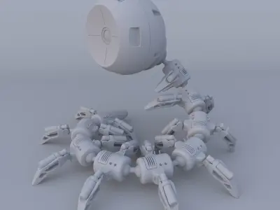 Shaderbot 3 robot 3D model