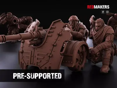 Desert Raiders - Heavy Support Squad of the Imperial Force 3D print model