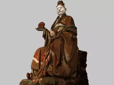 Deity Statue Sculpture01 3D model