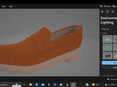 FABRIC SHOOES WITH TEXTURES 3D model