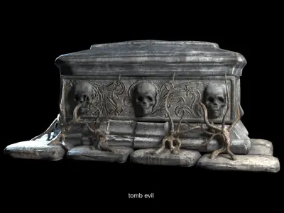 Halloween scary element  3D Model Pack