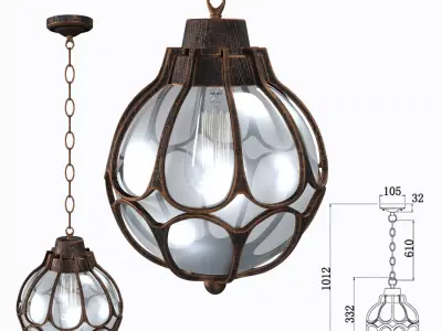 Street Light Maytoni O024PL-01G Via 3D model