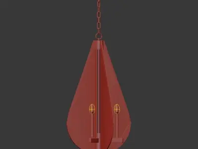 Vapor Cone Chandelier 3D model