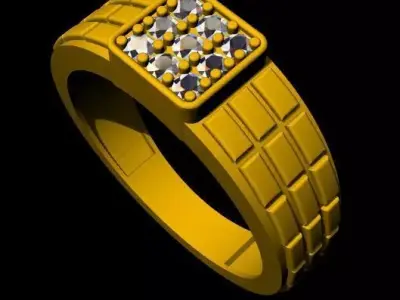 men ring 3dm file 3D print model