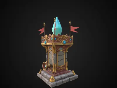 Stylized Asset - Turret 03 3D model