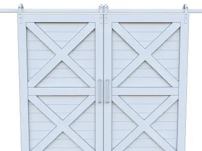 Barn Door 3D model buy