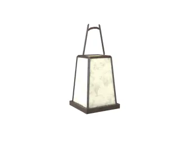 Japanese Lantern v2 004 Low-poly 3D model