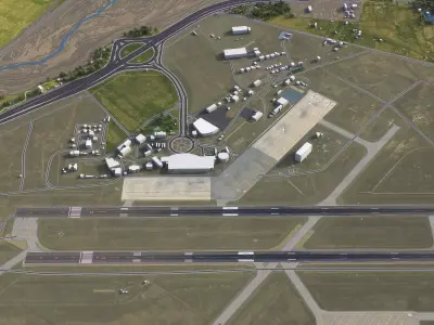 Tabriz - 3D Airport Model Low-poly 3D model