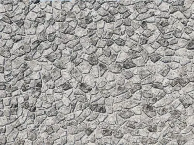 Natural Grey Granite Stone Wall 3D Model Texture 3D model
