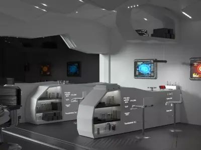 Sci Fi Interior Station 3D model