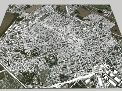 Cityscape Ploiesti Romania 3D model