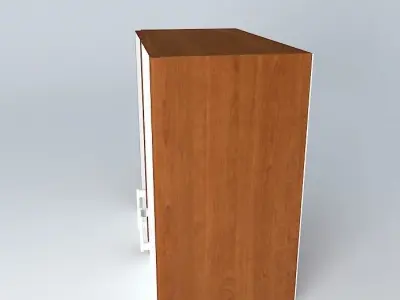 Cabinets wooden cabinet with two doors Free 3D model buy