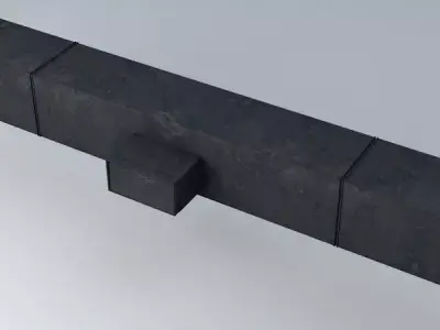 Air Conditioning System Ventilator Element Low-poly 3D model