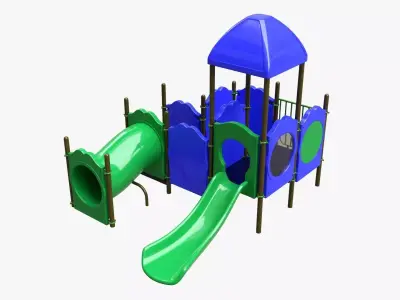 Kids playground outdoor 05 3D model