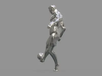 Soccer player 3D model