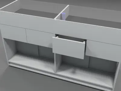 pharmacy gift of jewelery Cosmetic sales display stand 3D model