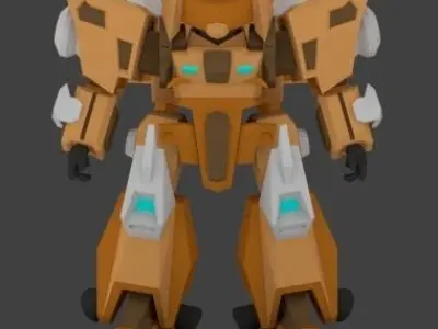 Super Mecha 2 - Gorean of Code Name F41VDI Low-poly 3D model