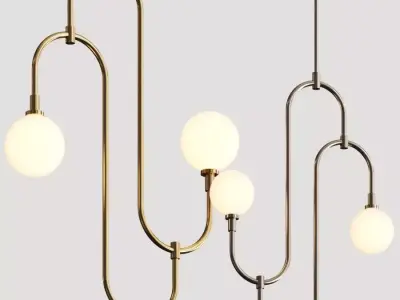 Marc Wood Studio Jack And Jill Pendant Lamps 3D model