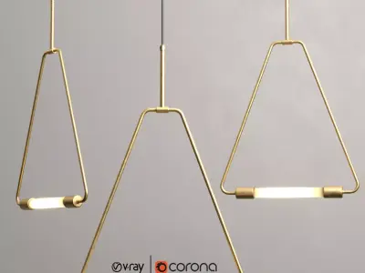 PERCHOIR Pendant by Lambert and Fils 3D model