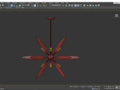 Dragonfly Pendant Light Low-poly 3D model