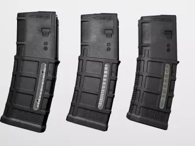 Magpul PMAG 30 AR Gen 3 Window Magazine Free low-poly 3D model
