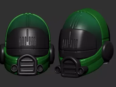 helmet high poly sculpt 3d printable ver 7 3D model 3D model 107